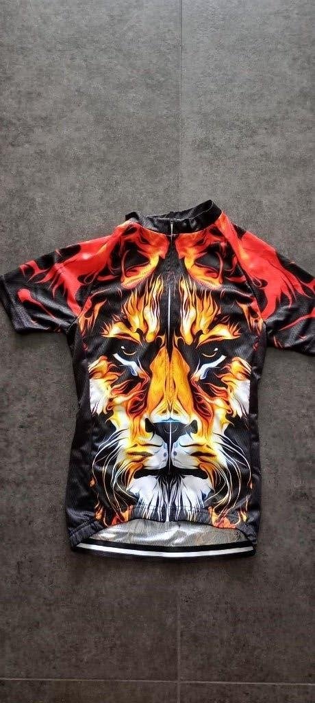 fiets shirt maat 134/140 - nieuwstaat, Ophalen of Verzenden, Zo goed als nieuw, Jongen of Meisje, Sport- of Zwemkleding