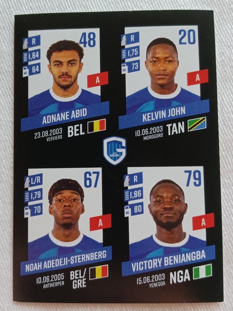 Autocollant Adedeji-Sternberg(rookie) - Pro League 2023-2024, Enlèvement ou Envoi, Comme neuf, Autocollant