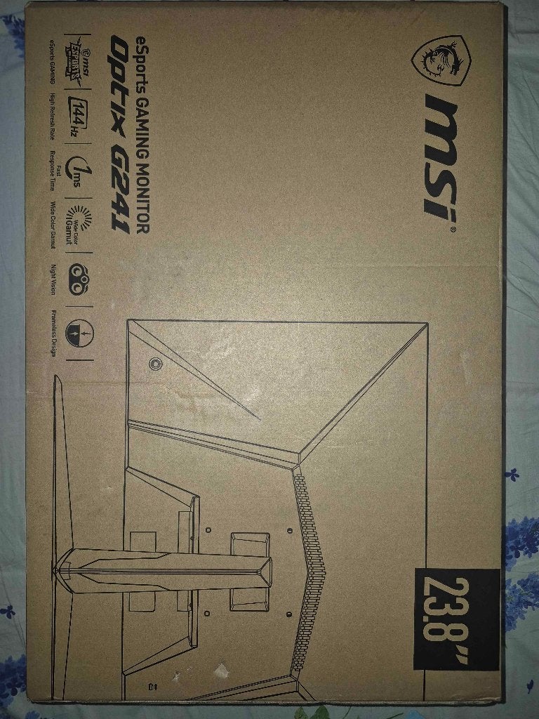 MSI eSports gaming monitor optix g241 23,8", Informatique & Logiciels, Moniteurs, Gaming, IPS, 1 à 2 ms, Comme neuf