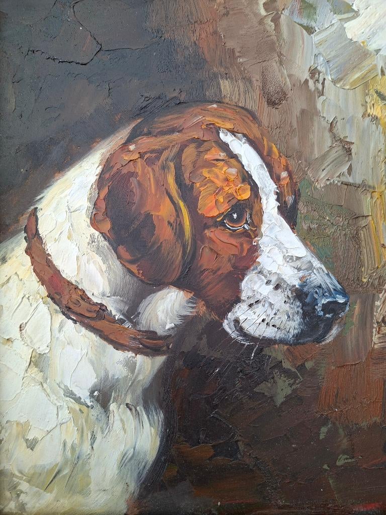 Portret jachthond, Ophalen of Verzenden