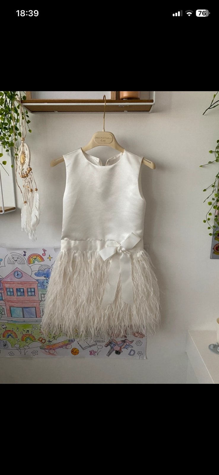 Ceremonie kleedje wit, maat 7 jaar., Kinderen en Baby's, Kinderkleding | Maat 128, Verzenden, Zo goed als nieuw