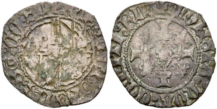 Vlaanderen - Karel de Stoute Zilveren Kwart Groot Vierlander, Envoi, Belgique, Monnaie en vrac