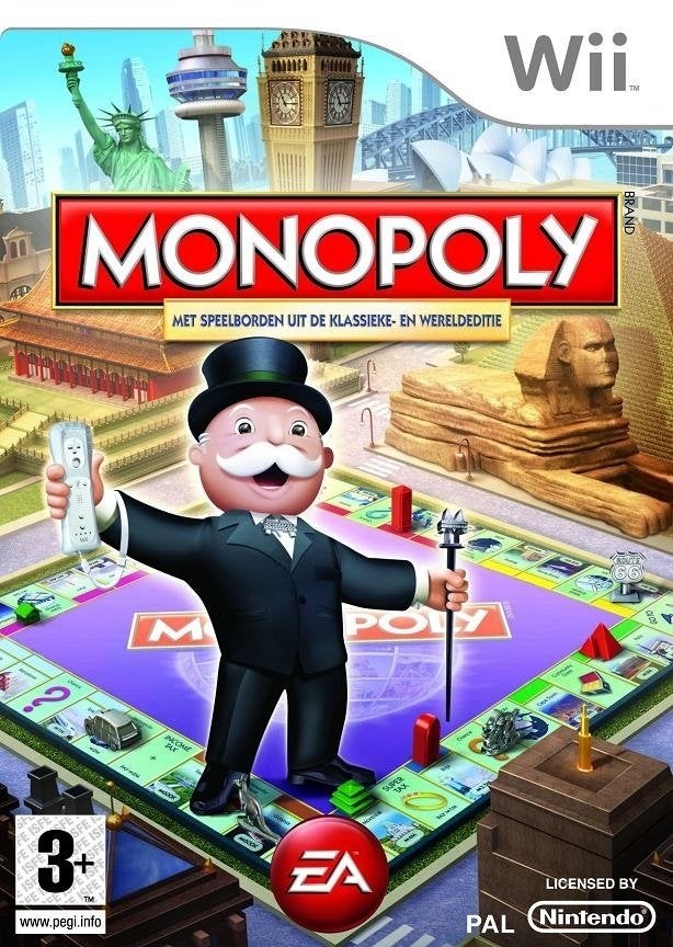 Monopoly Wii €8,99 | GameshopX nl, Puzzel en Educatief, Ophalen of Verzenden, Zo goed als nieuw, 3 spelers of meer