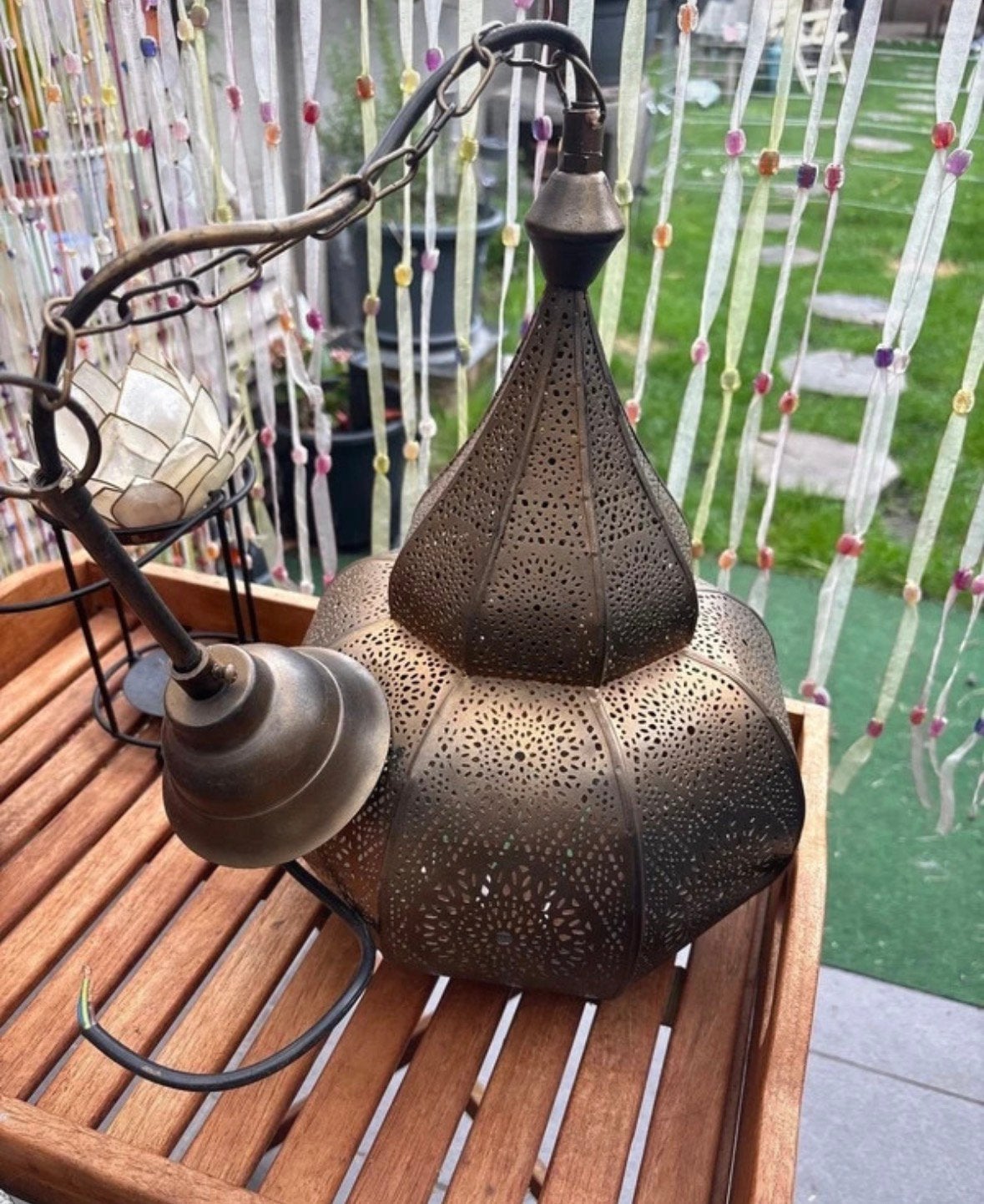 Oosterse hanglamp, Huis en Inrichting, Ophalen, Zo goed als nieuw, Metaal