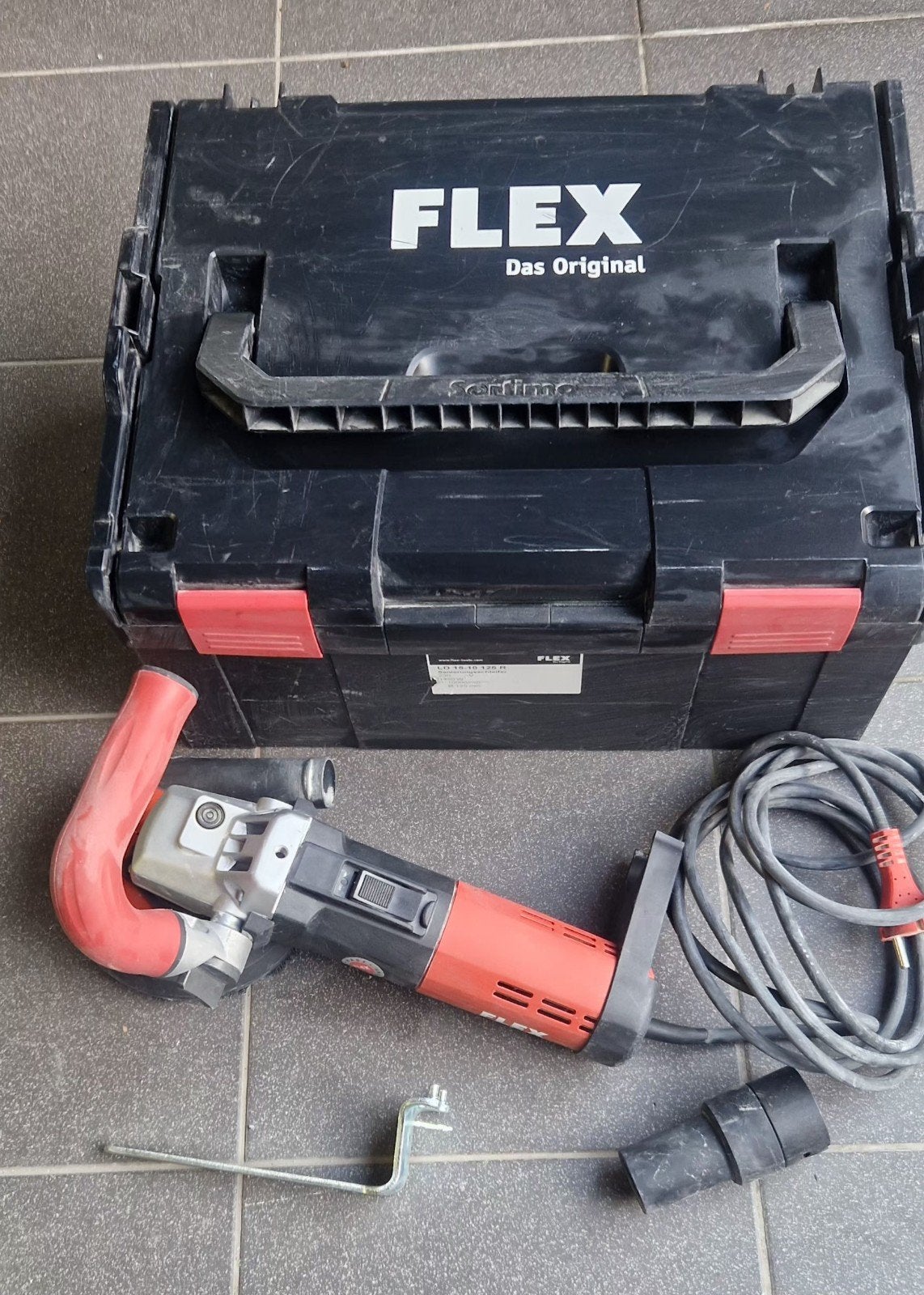 ponceuse à béton Flex, Enlèvement