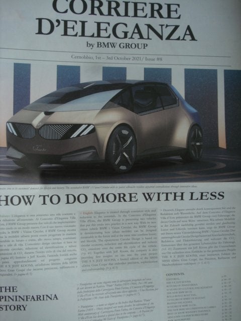 Corriere d'Eleganza by BMW Group #8 2021, Verzenden, Zo goed als nieuw, BMW