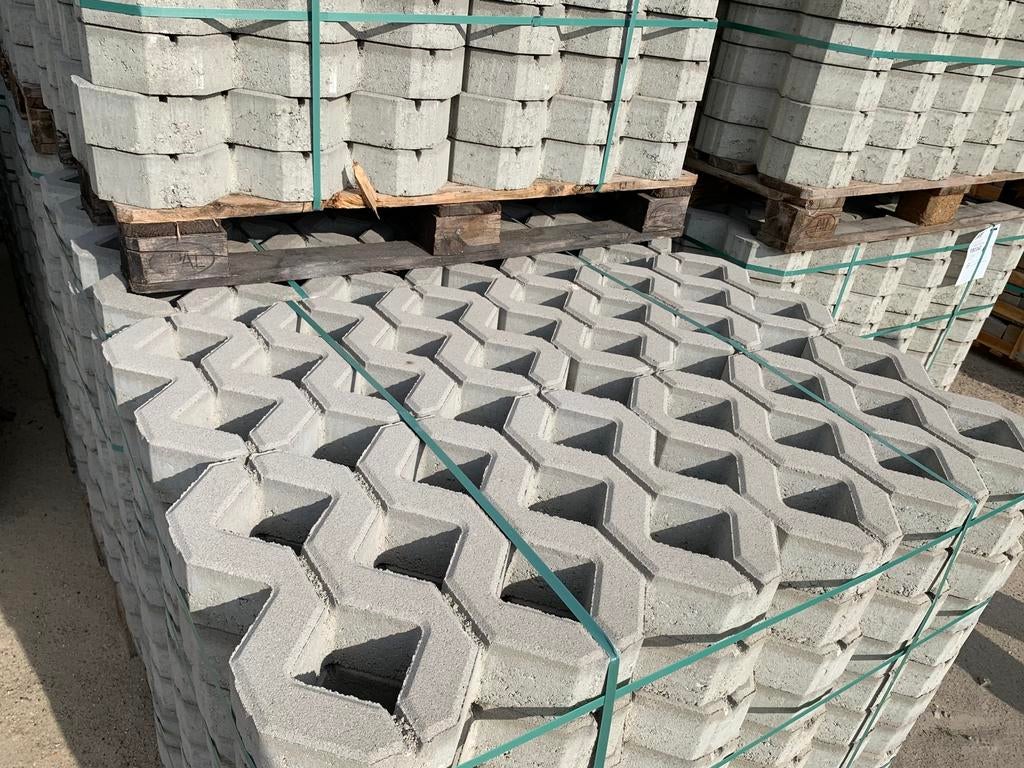 Grasdallen grastegels 60x40 diverse dikte beton glad, Tuin en Terras, Ophalen of Verzenden, Nieuw, 20 m² of meer