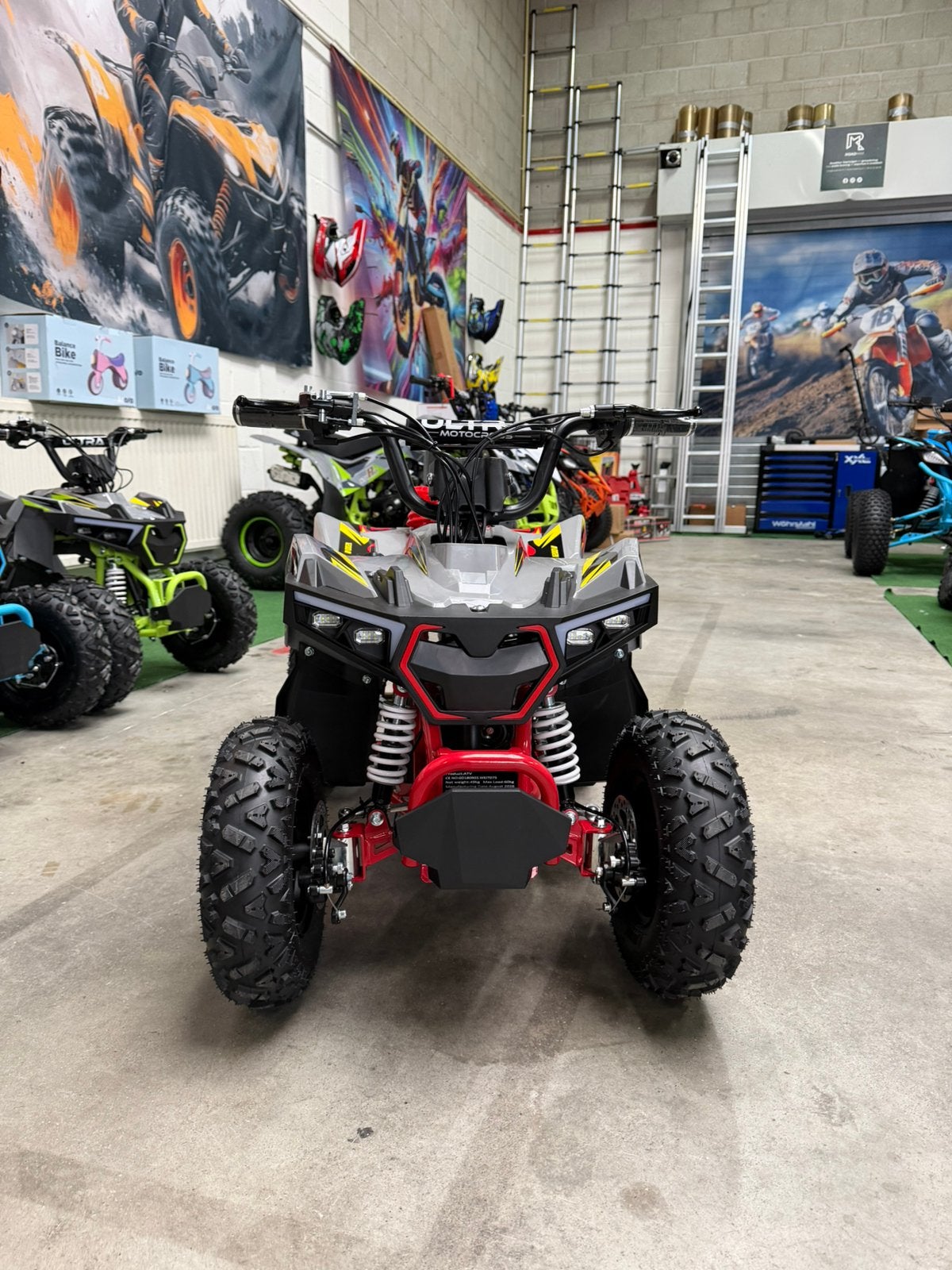 Ultra Motocross 1200W 36V Elektrische Kinderquad Accu Rood, Nieuw