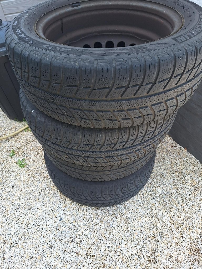 winterbanden mercedes c klasse, Ophalen, 16 inch, Banden en Velgen, 205 mm