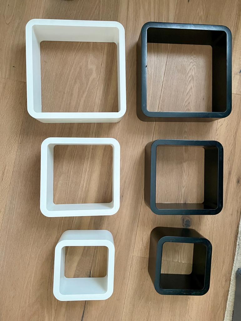 Wanddecoratie - wandcubussen, Maison & Meubles, Accessoires pour la Maison | Décorations murale, Enlèvement, Comme neuf