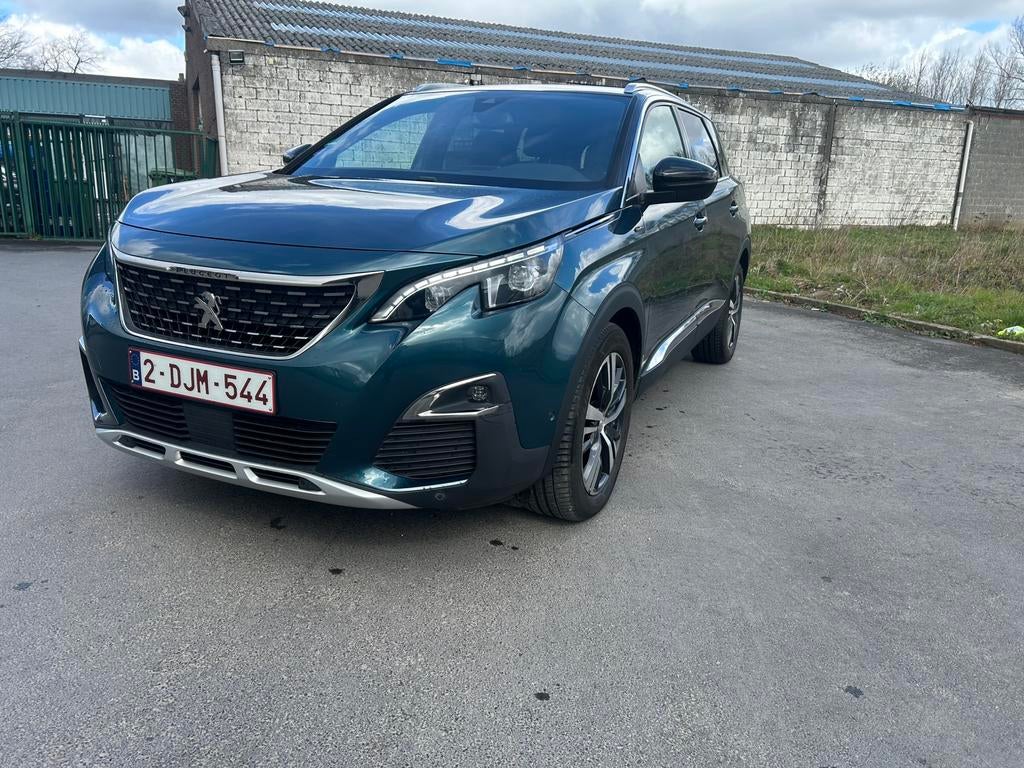 Peugeot 5008 1.2 benzine 7 zit met garantie, Monovolume, Euro 6, Overige kleuren, Leder en Stof