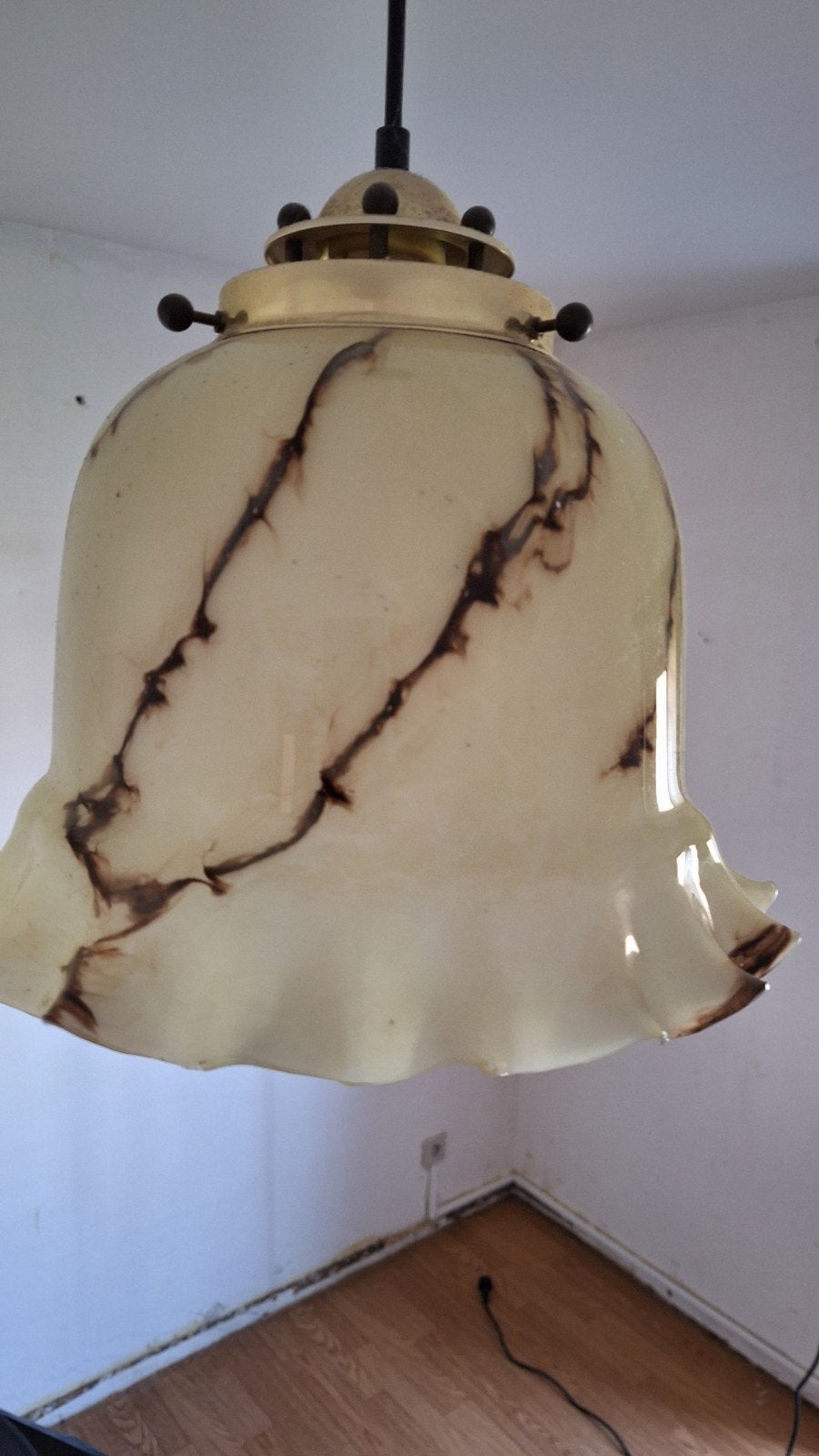 Antieke hanglamp, Ophalen, Gebruikt, Retro, E27 (groot)