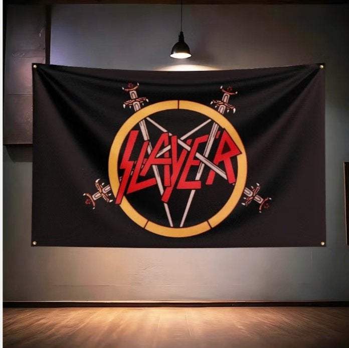 Grote vlaggen Slayer (150x90cm), Ophalen of Verzenden, Nieuw