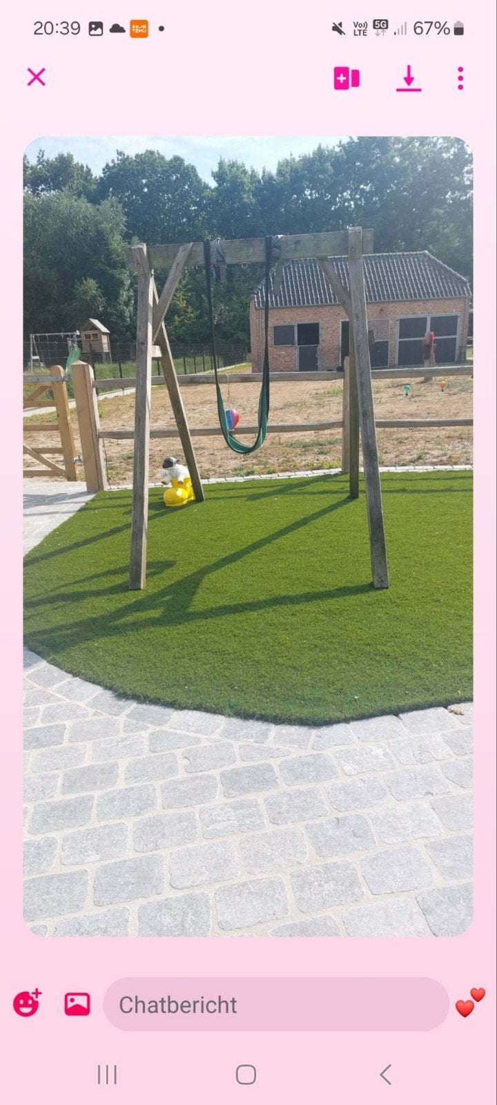 schommel, Kinderen en Baby's, Speelgoed | Buiten | Speeltoestellen, Ophalen, Schommel