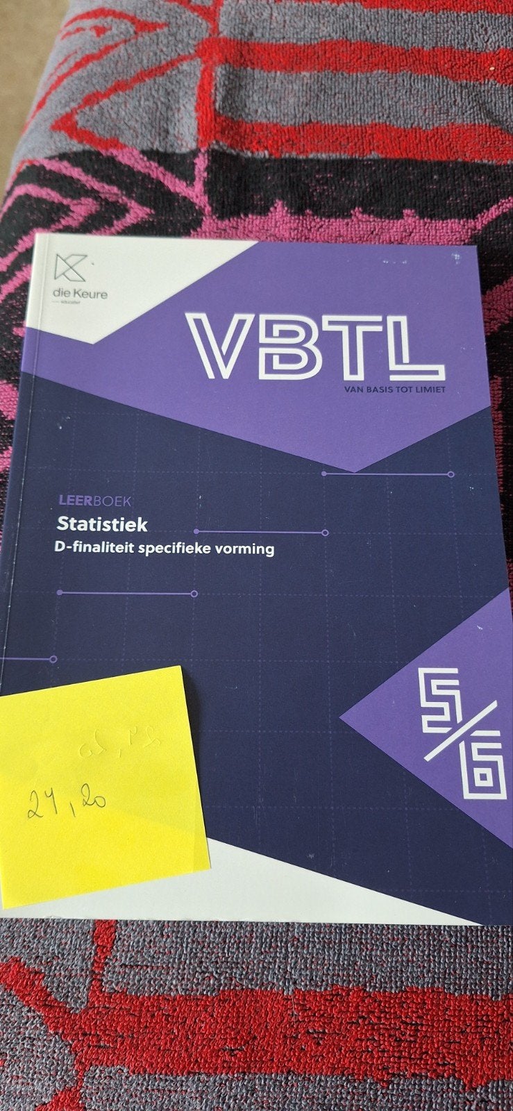 VBTL 5 Statistiek (D-Humane wetenschappen), Boeken, Ophalen of Verzenden, Gelezen, Nederlands
