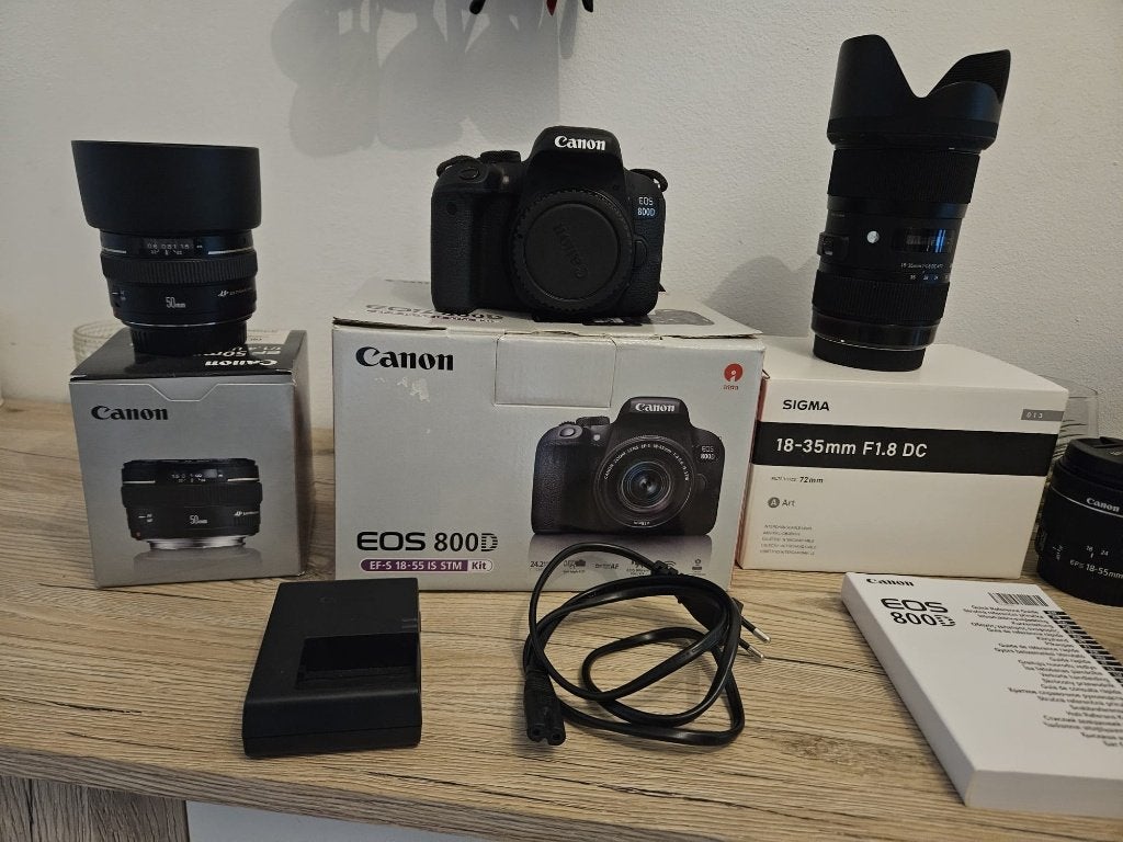 Complete Canon EOS 800D cameraset, Audio, Tv en Foto, Ophalen, Bluetooth, Spiegelreflex, Canon