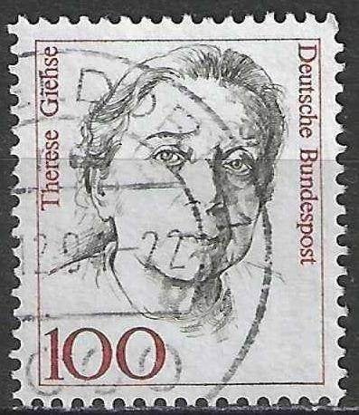 Duitsland Bundespost 1988 - Yvert 1222 - Beroemdheden (ST), Postzegels en Munten, Postzegels | Europa | Duitsland, Verzenden, Gestempeld