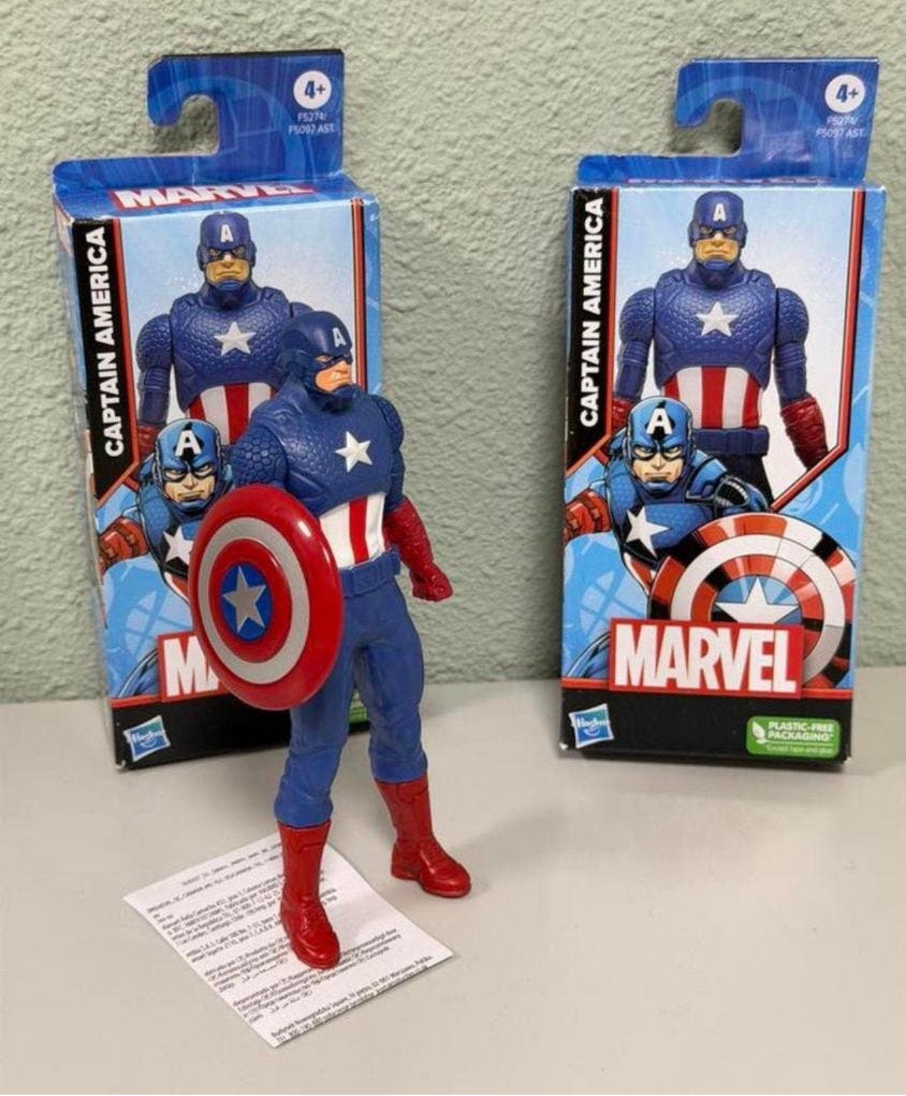 Hasbro Marvel Captain America 15cm figuur poppetje marvels, Verzamelen, Ophalen of Verzenden, Nieuw, Actiefiguur of Pop