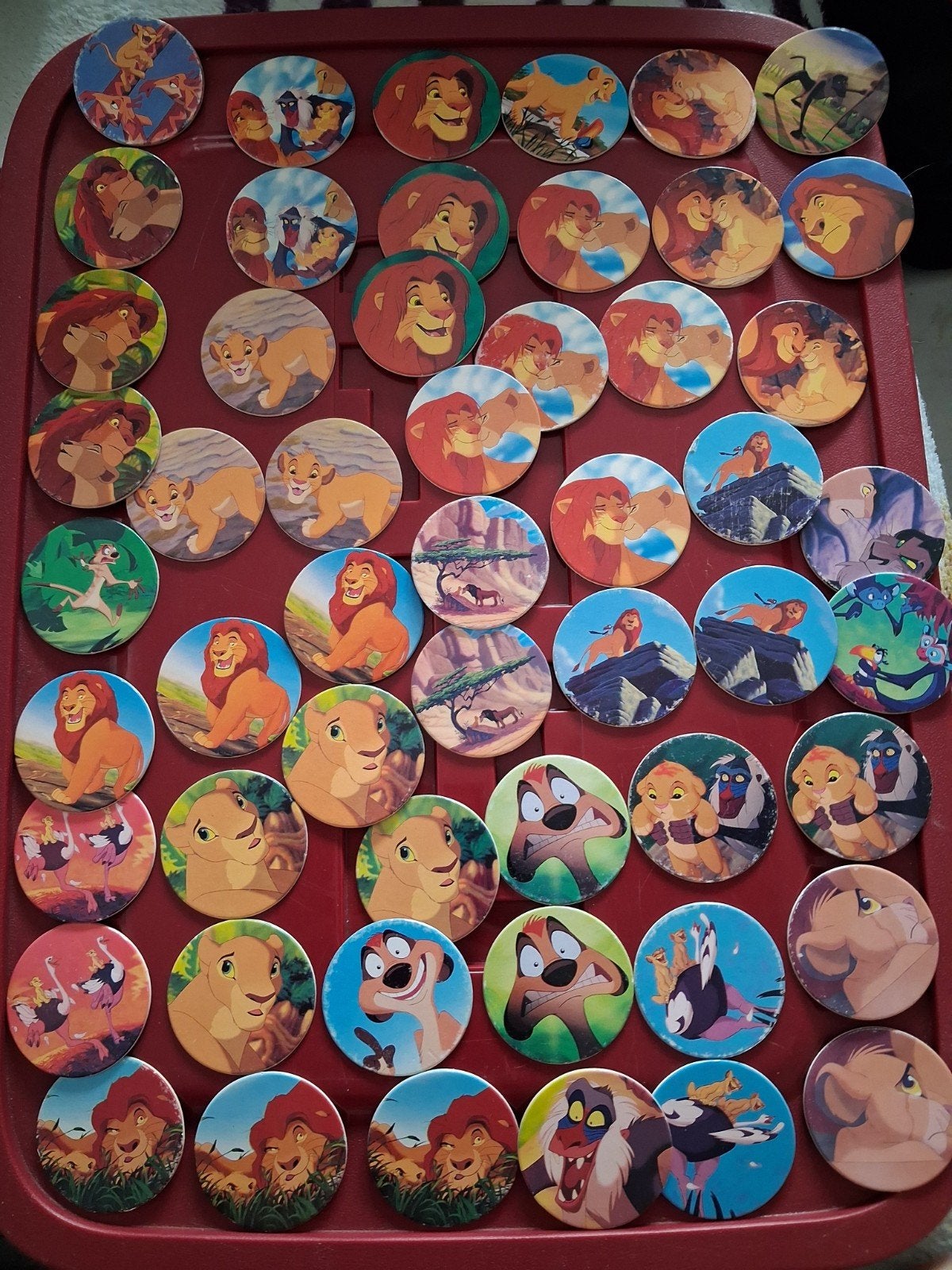 Groot Lot Leeuwenkoning Flippo's : 53 stuks., Verzamelen, Flippo's, Ophalen, Verzameling