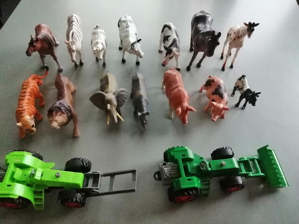 boerderij dieren + tractors, Enlèvement ou Envoi, Comme neuf, Garçon ou Fille