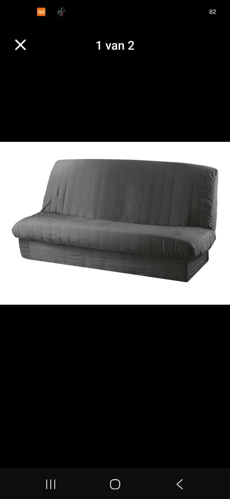 zetelbed, Ophalen, Gebruikt, 190 cm of minder, Twijfelaar