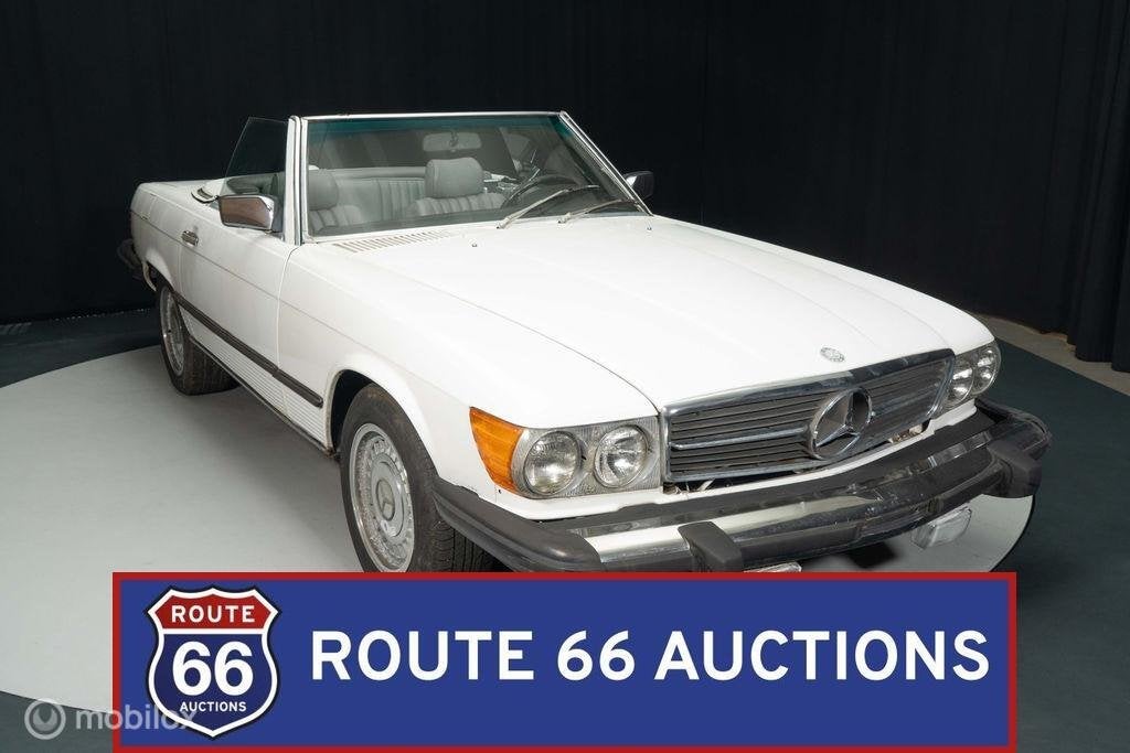 Mercedes-Benz 560 SL | 1987 | Route 66 Auctions, Autos, Oldtimers & Ancêtres, Achat, Entreprise, Boîte manuelle, Autre carrosserie