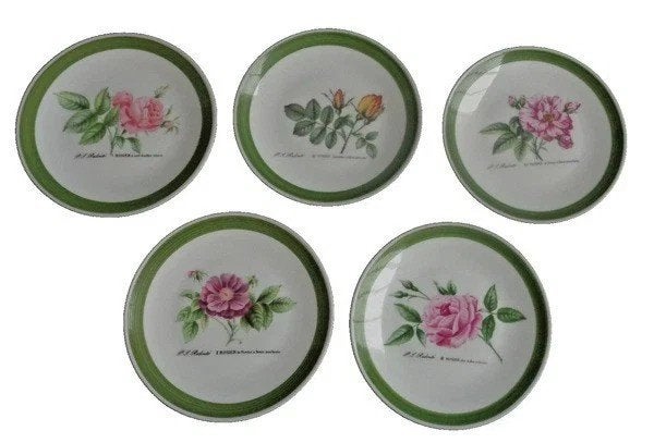 Hutschenreuther Redouté Rosier 5x gebaksbord 15cm, Verzenden