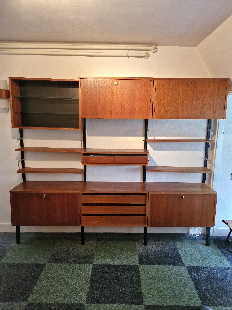 Vintage wandsysteem / wandkast Simplalux 70s, Ophalen, Gebruikt, Vintage