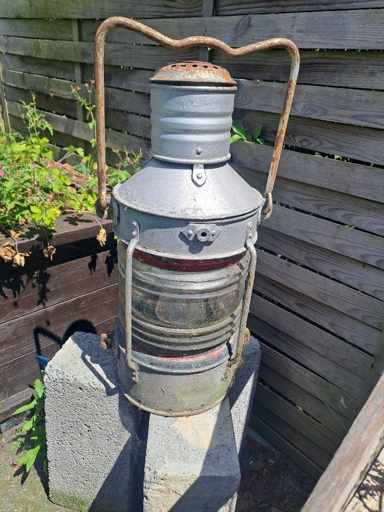 scheepslamp 55cm hoog, Verzamelen, Scheepvaart, Ophalen of Verzenden, Gebruikt, Motorboot of Zeilboot, Gebruiksvoorwerp
