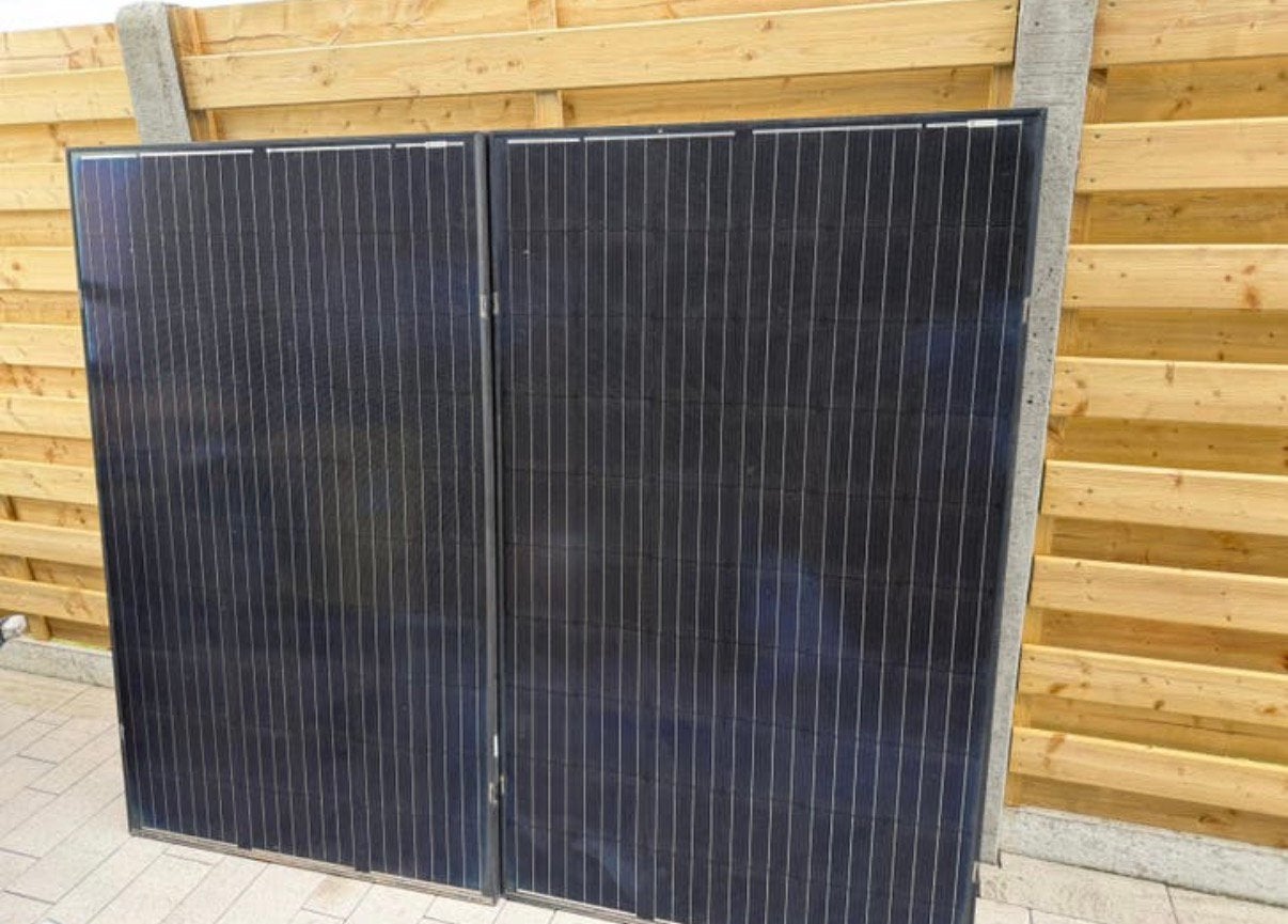 8x zonnepanelen 275Wp, Doe-het-zelf en Bouw, Ophalen, Gebruikt, Compleet systeem, 200 wattpiek of meer