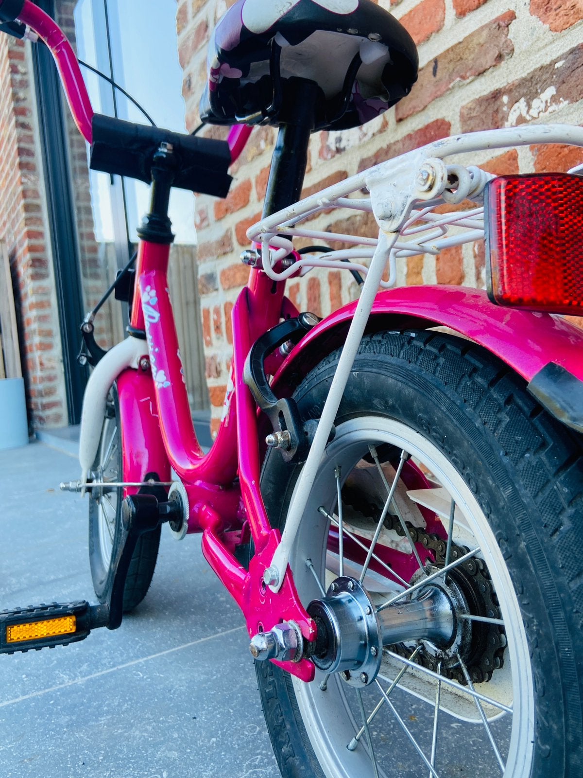 Kinderfiets roze passion, Fietsen en Brommers, Ophalen, Gebruikt, Velgrem, Minder dan 16 inch