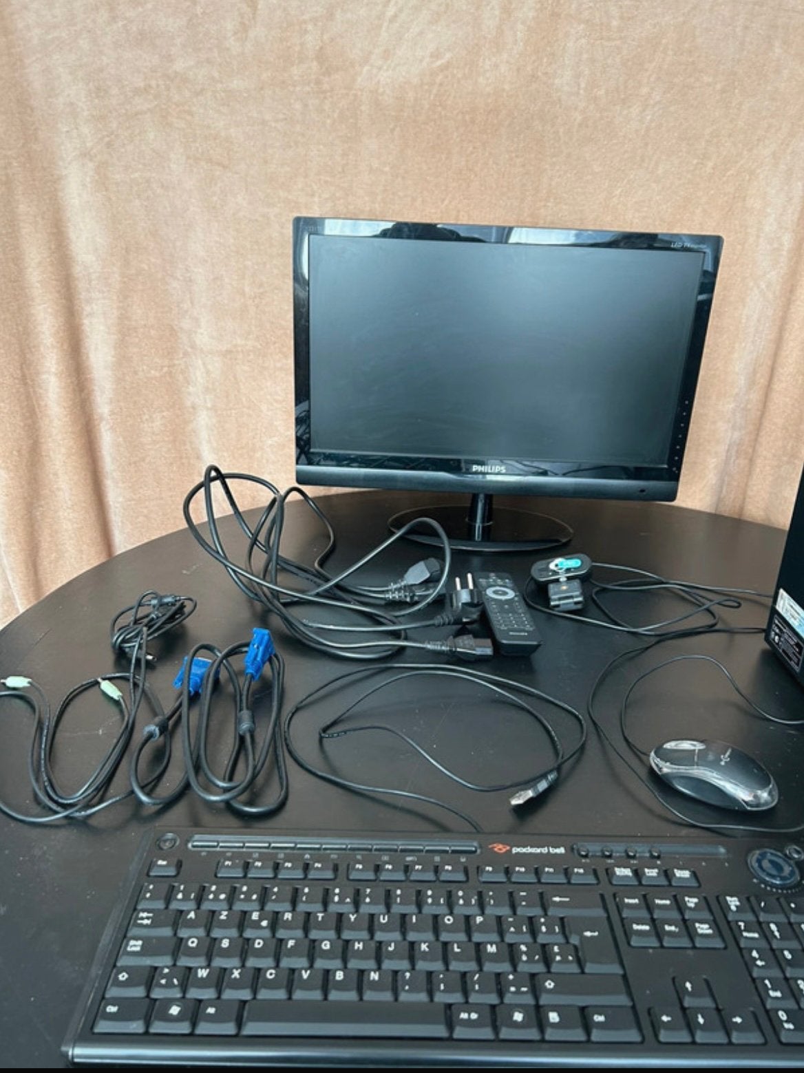 Packard Bell volledige pc + Philips-scherm, Computers en Software, Ophalen of Verzenden, Gebruikt