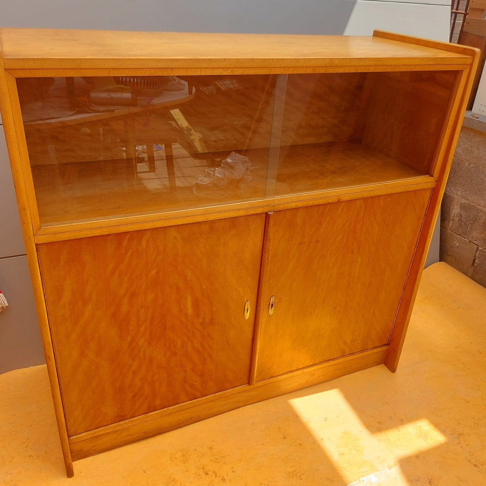 Mid Century vitrinekast | Vintage - dressoir, Ophalen, Huis en Inrichting