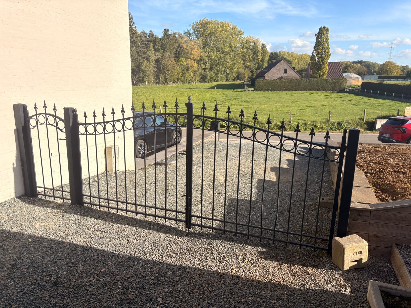 Smeedijzeren poort, Tuin en Terras, Ophalen, Zo goed als nieuw