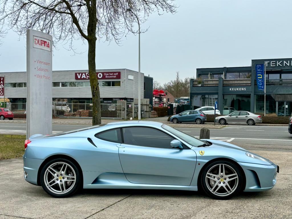 FERRARI F430 4.3 V8 64000KM F1 RUILEN MOGELIJK, Auto's, Ferrari, Automaat, Blauw, Leder, LED verlichting
