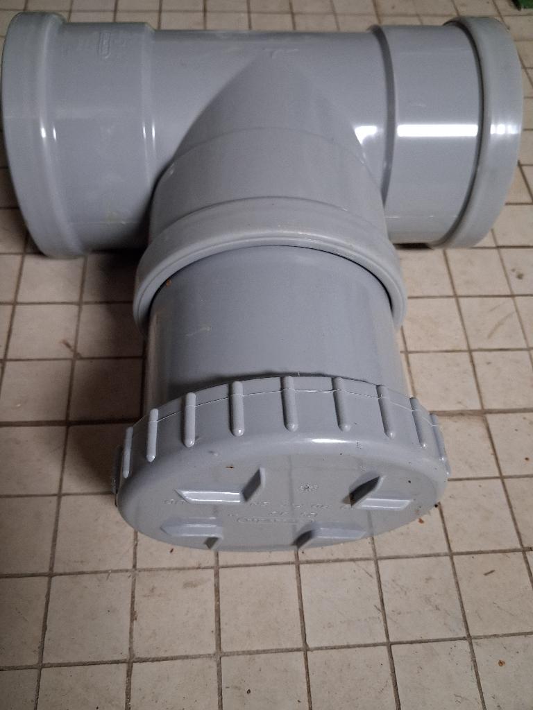 pvc controle T stuk diameter 125 nieuw, Doe-het-zelf en Bouw, Ophalen, Nieuw, PVC, Afvoer