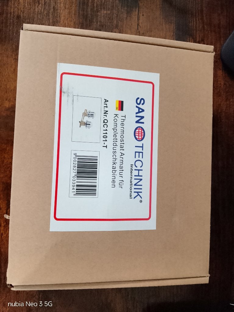 Robinet de douche thermostatique Sanotechnik QC1101-T, Bricolage & Construction, Enlèvement ou Envoi, Neuf, Chrome, Robinet