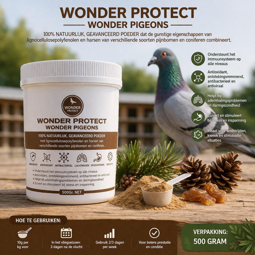 Wonder Pigeon Protect 500gr (antioxydant) - Système immunita, Enlèvement