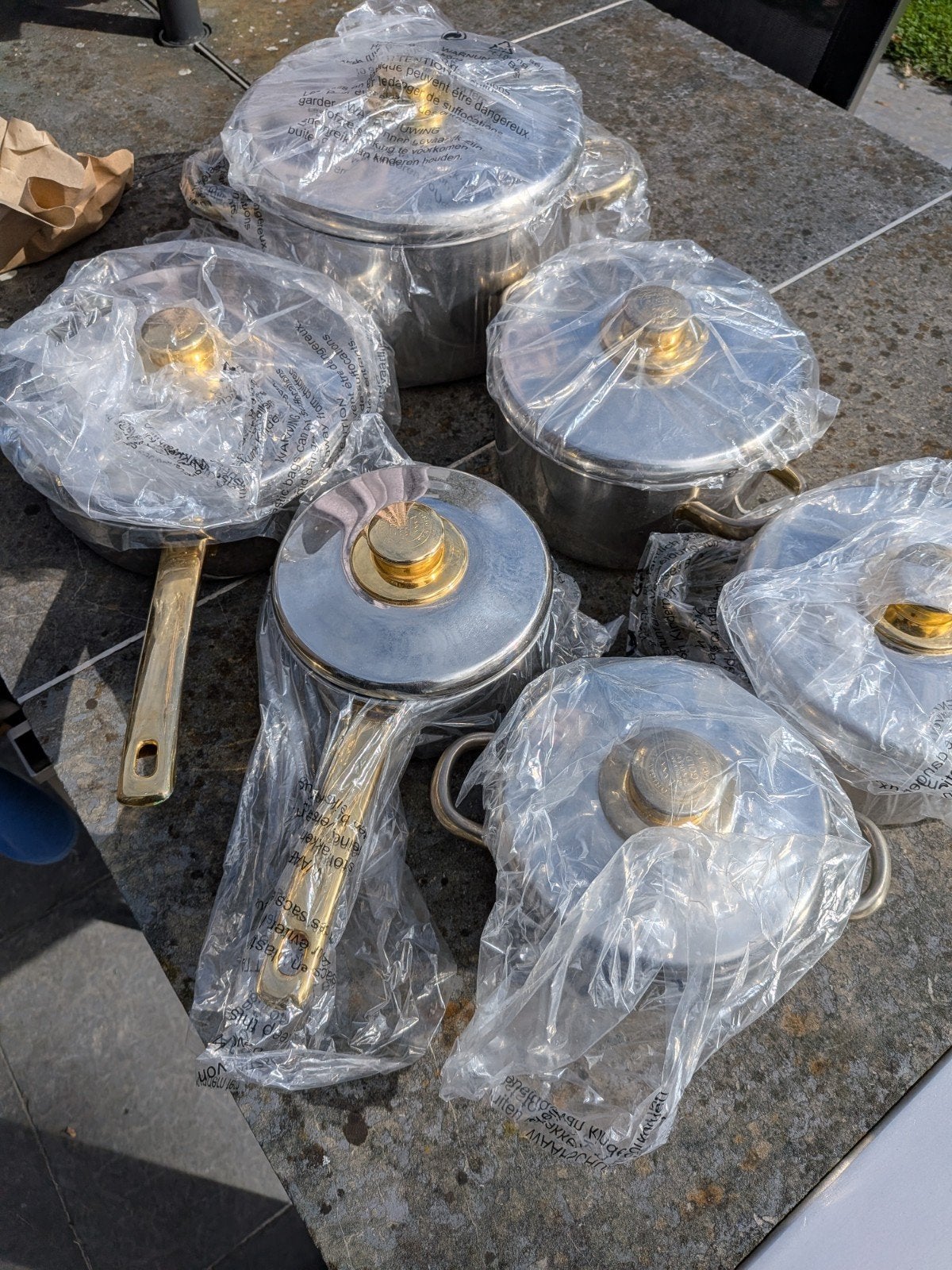 Ensemble d'ustensiles de cuisine 6 pièces, Avec couvercle, Enlèvement, Utilisé