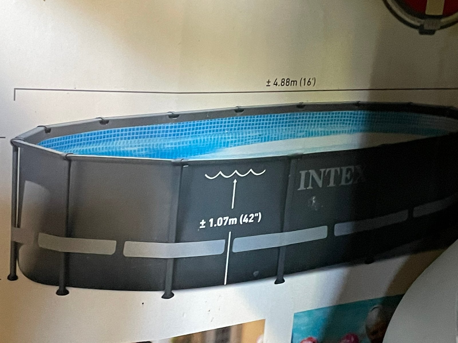 Zwembad ultra frame, Tuin en Terras, Zwembaden, Rond, 300 cm of meer, Zo goed als nieuw, Ophalen