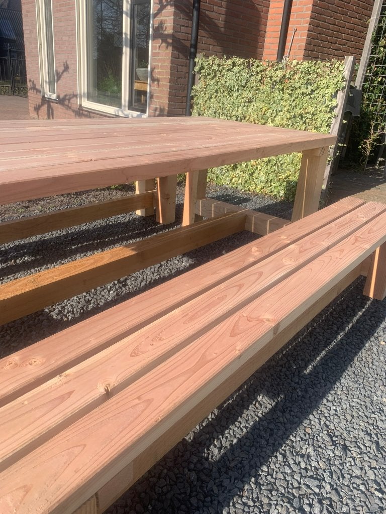 robuuste douglas tuintafels, Tuin en Terras, Ophalen of Verzenden, Nieuw, Rechthoekig, Hout