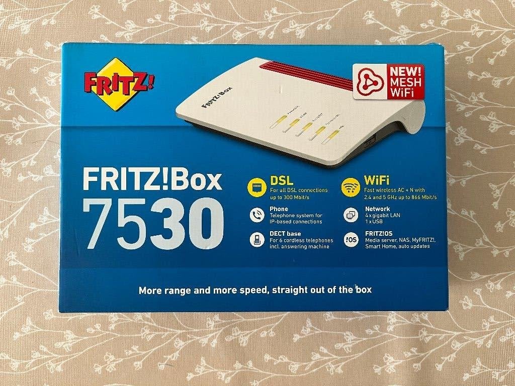Fritz!Box 7530, Ophalen of Verzenden, Zo goed als nieuw, Router met modem, Fritzbox