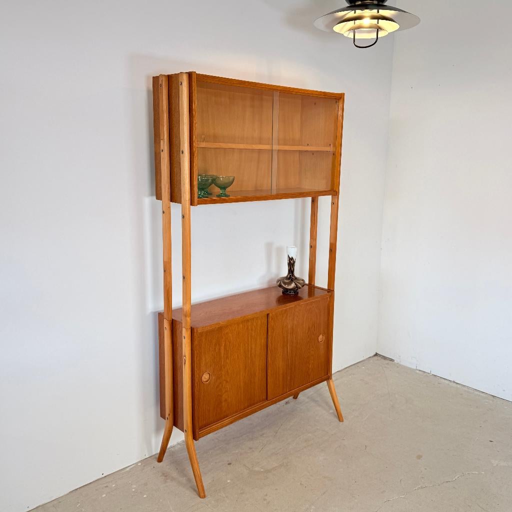Bibliothèque vintage modulaire Monti 300 • Frantisek Jirák, Maison & Meubles, Armoires | Bibliothèques, 25 à 50 cm, Enlèvement ou Envoi