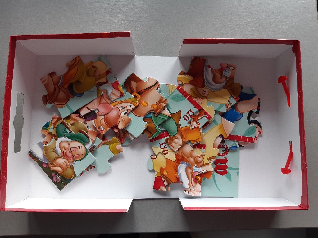 Puzzel sneeuwwitje - 25 stuks, Ophalen, 10 tot 50 stukjes, Zo goed als nieuw, 2 tot 4 jaar