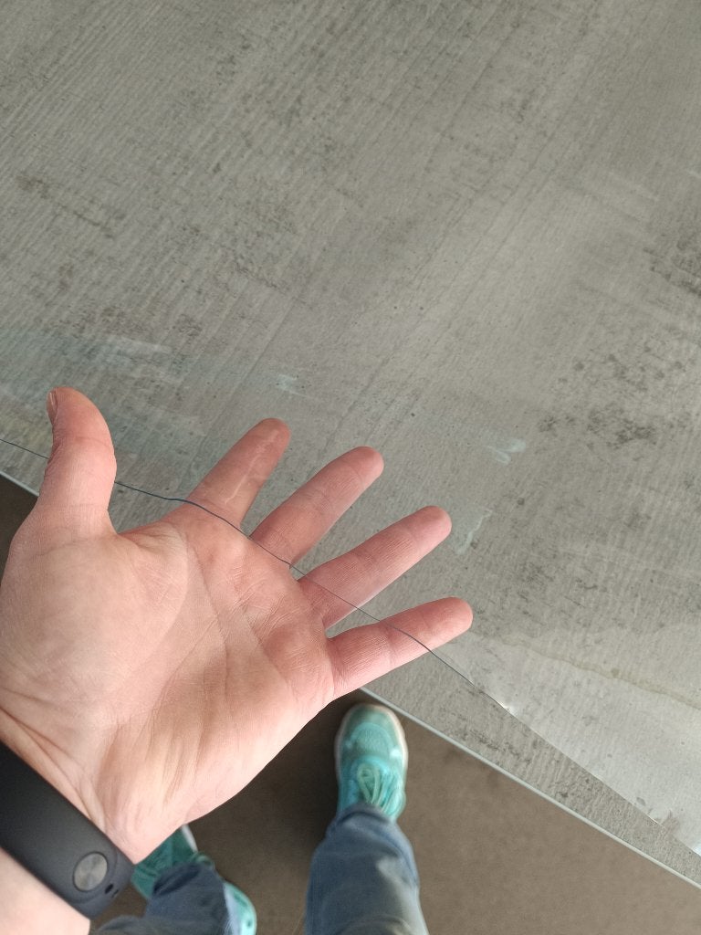 Transparante tafelbeschermer, Huis en Inrichting, Tafelkleden, Ophalen, 180 cm, 90 cm, Nieuw
