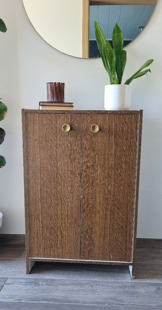 Retro opbergkastje met opbergruimte, Antiek en Kunst, Ophalen