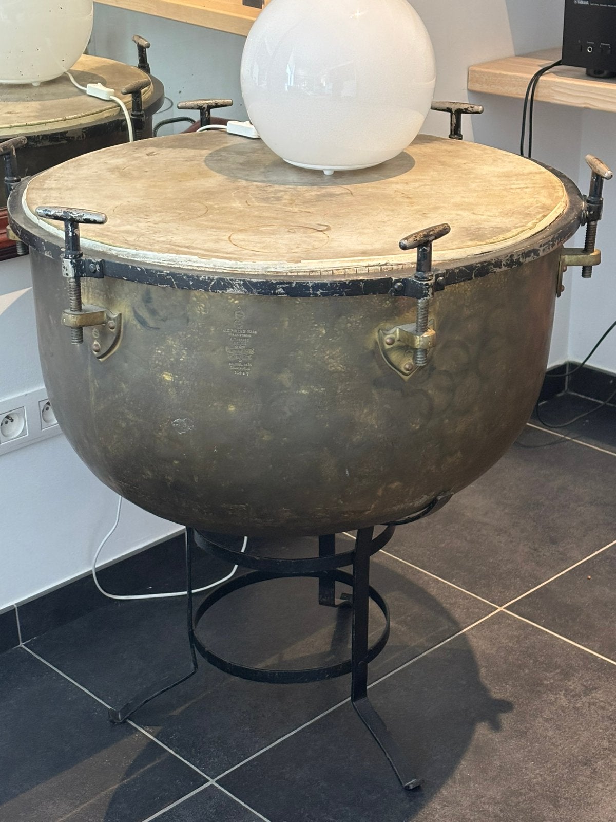 Antieke pauk De Prins Gebroeders Antwerpen met origineel vel, Muziek en Instrumenten, Ophalen, Gebruikt