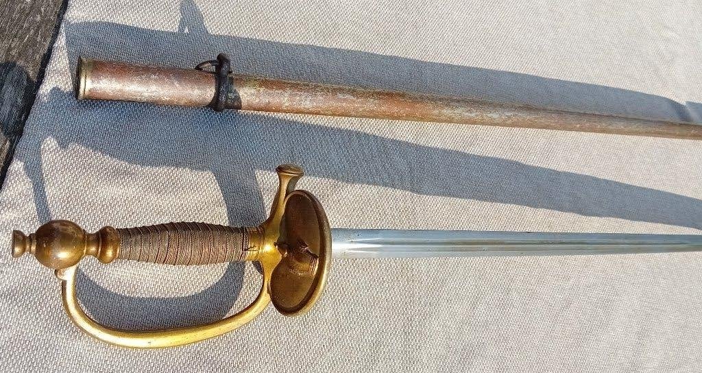 Officier d'infanterie sabre français modèle 1882, Enlèvement ou Envoi, Armée de terre, Épée ou sabre