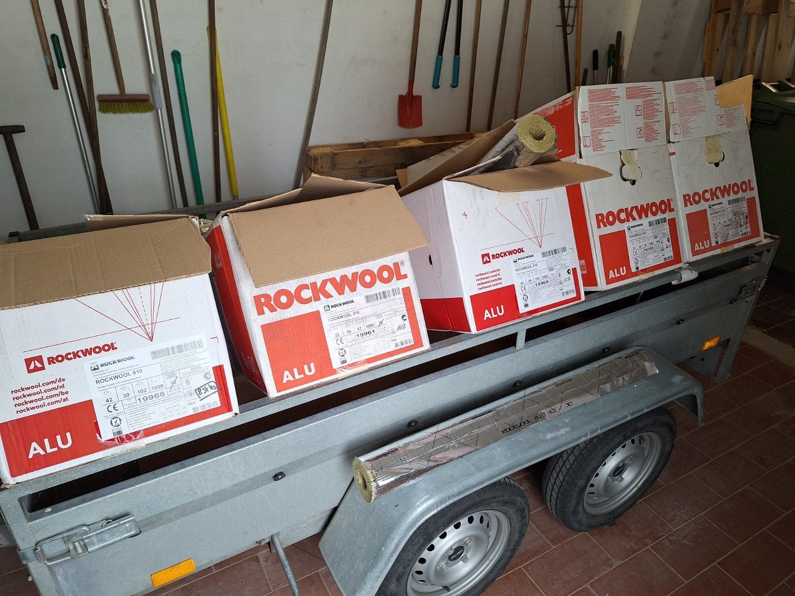 Rockwool 810 isolatie voor buizen en leidingen, Enlèvement