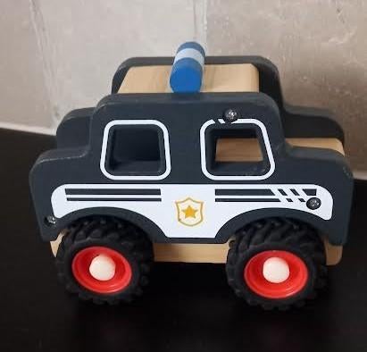 houten politie auto play tive, Ophalen of Verzenden, Zo goed als nieuw